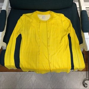 J. Crew Yellow Cardigan Set